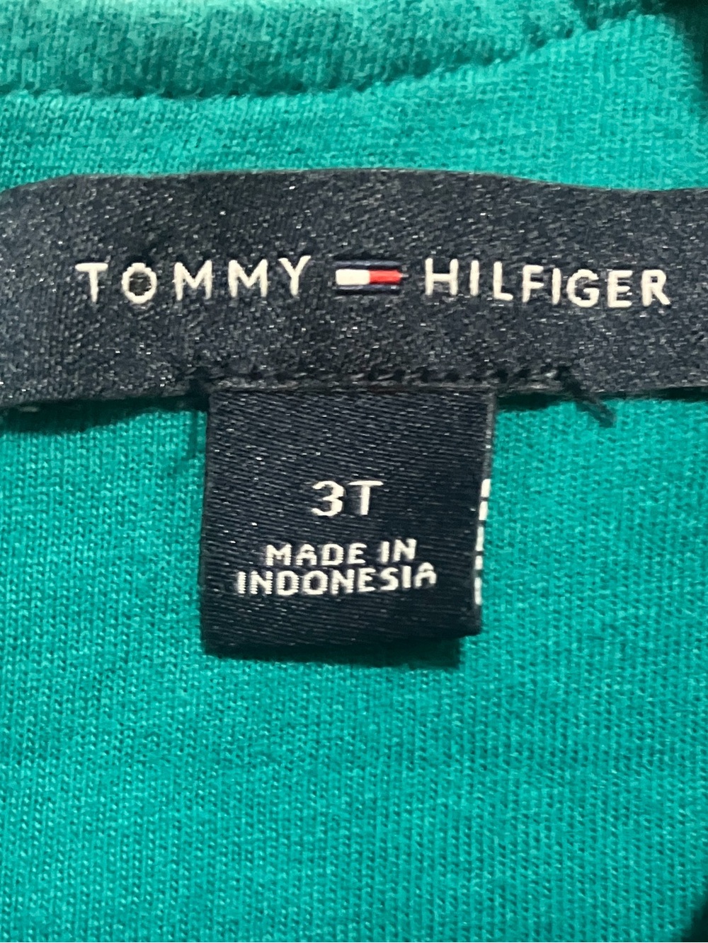 Tommy Hilfiger Teal Sleeveless Dress with Chevron Detail – Girls 3T – EUC - Picture 6 of 7